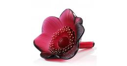 Flower decorative Lalique Red Anemones