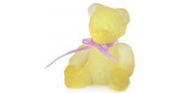 Кришталева фігурка Daum Міні-ведмедик жовтого кольору