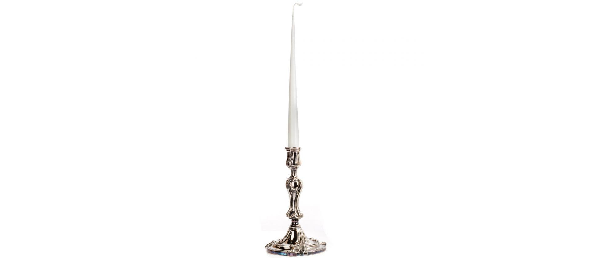 Silver Plated Candlestick Christofle Trianon big