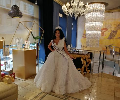 The final photo session of the winner of the Mrs. Ukraine contest Victoria Faynblat