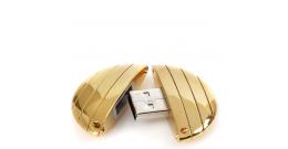 4 GB gold-plated flash drive Christofle Galet
