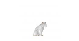 Скульптура маленького тигра Clear-Gold 2022 Lalique