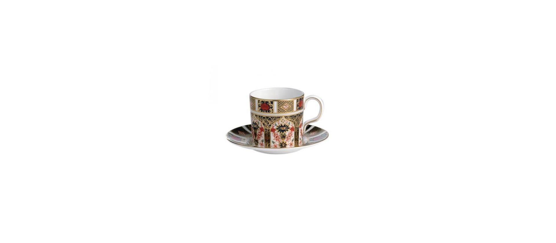 Tea cup and saucer Royal Crown Derby Old Imari Japan big