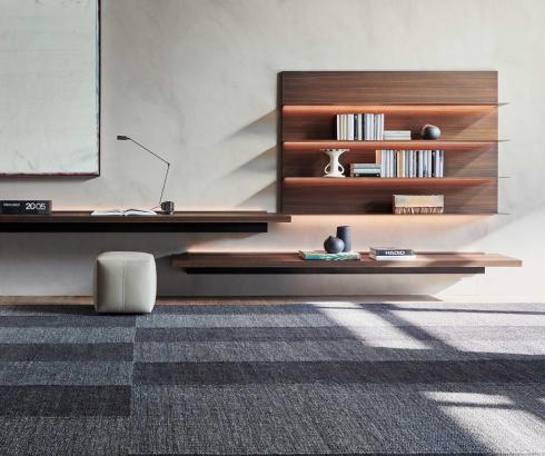 The Pass-Word Evolution collection by Dante Bonuccelli is a modular living room system designed for modern interiors. 