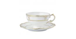 Чашка чайна з блюдцем Royal Crown Derby Elizabeth Gold