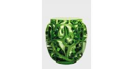 Зеленая хрустальная ваза Lalique Tourbillons Limited Edition 999