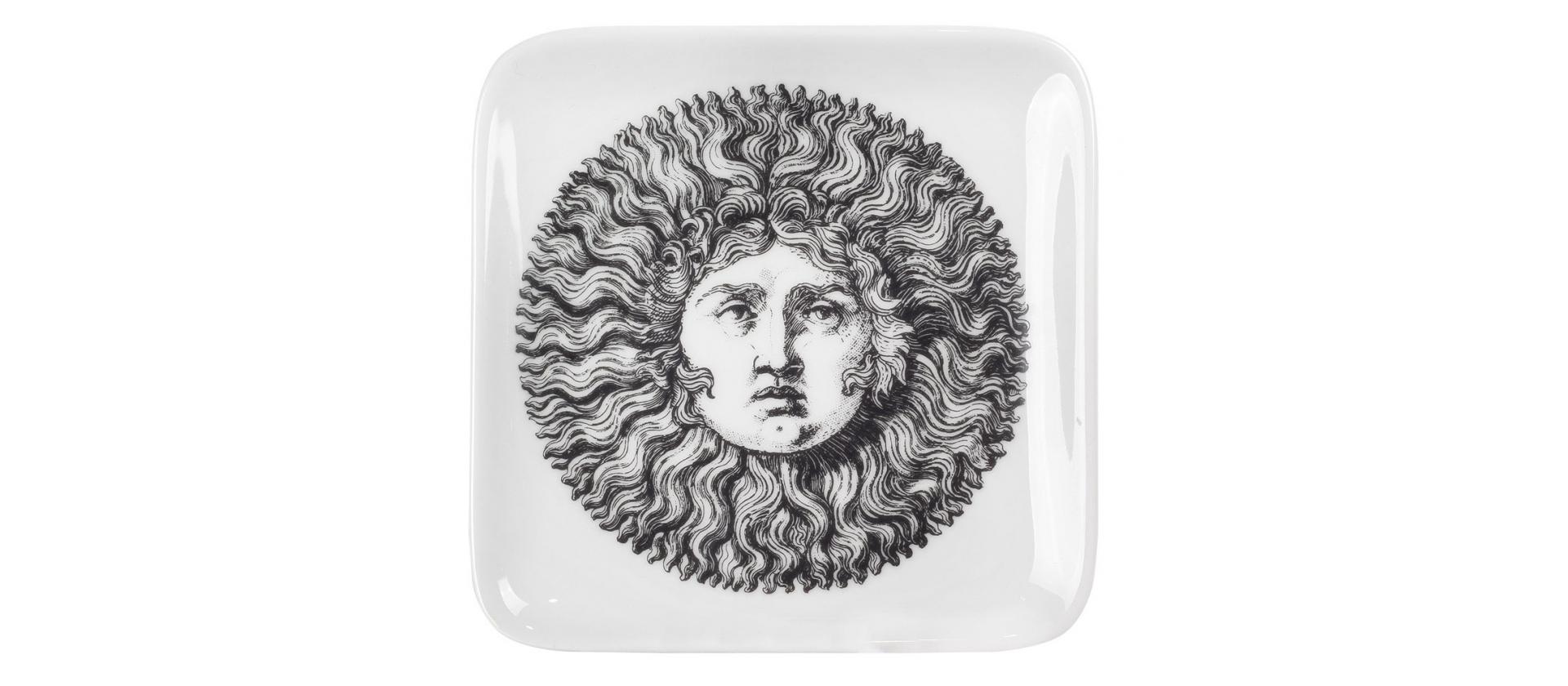 Porcelain ashtray Fornasetti Re Sole big