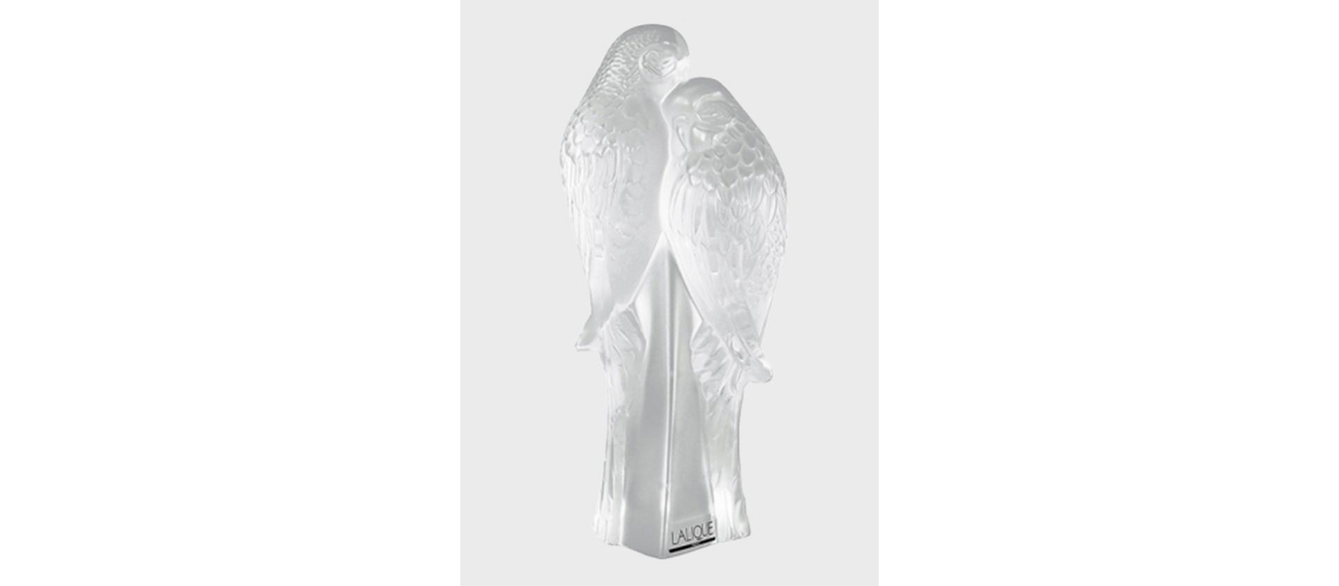 Crystal figurine Lalique Lovebirds big
