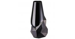 Rosenthal Geode Black Vase from Porcelain 27 cm